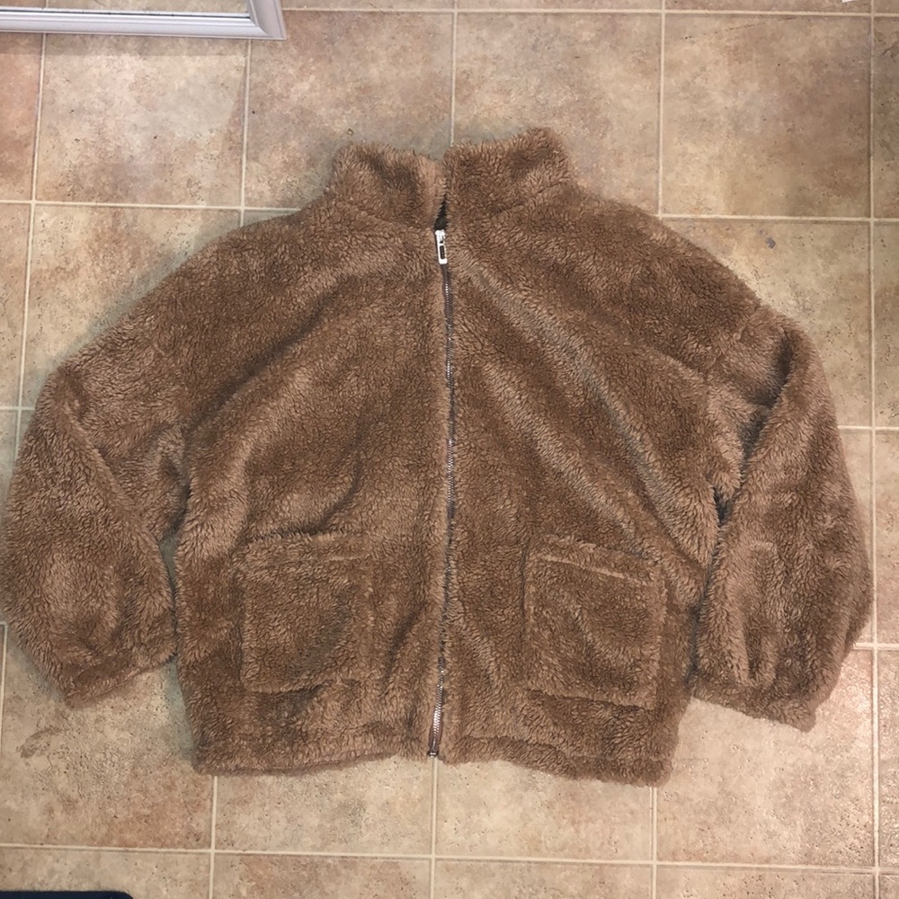 Tan teddy coat
